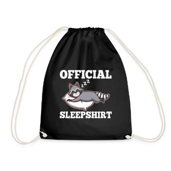 Chemise de nuit officielle Raton laveur - Sac de sport léger - noir - Devant