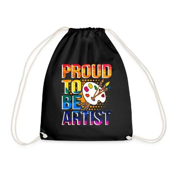 Artistes Peintres Dessin Art - Sac de sport léger - noir - Devant