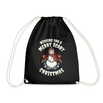 Joyeux Noël Halloween - Sac de sport léger - noir - Devant