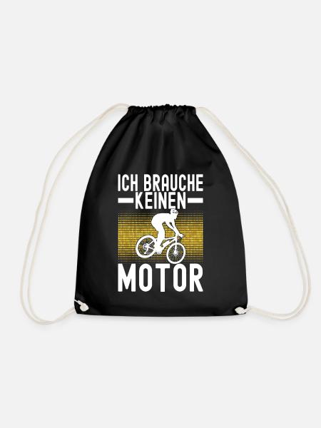 Fahrrad Fahrradfahrer - Turnbeutel - Schwarz