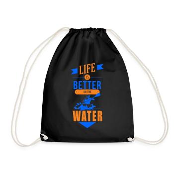 KAYAKS CANOE RAFTING BOAT Kayaking KAYAK - Drawstring Bag - black - Front