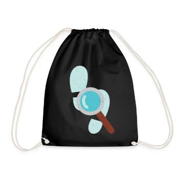 Détective Loupe Détective Privé Expert Graphique - Sac de sport léger - noir - Devant