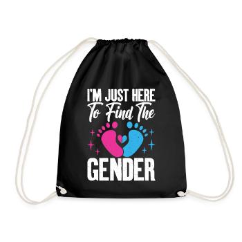 Je suis juste ici pour voir le graphique de grossesse - Sac de sport léger - noir - Devant