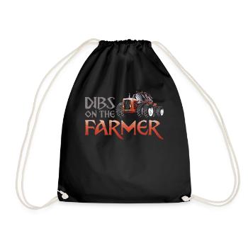 Farming Farmer Girl Vintage - Turnbeutel - Schwarz - Vorne