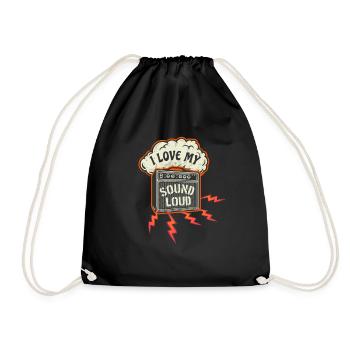 Amplifier Sound Amplifier Vintage Sound Engineer - Drawstring Bag - black - Front