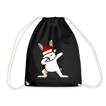 Dabbing Christmas Christmas - Drawstring Bag - black - Front