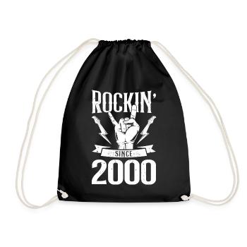 Rockin since 2000 - Turnbeutel - Schwarz - Vorne