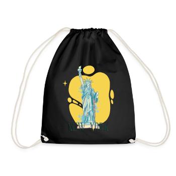 Liberty Statue New York City USA - Drawstring Bag - black - Front