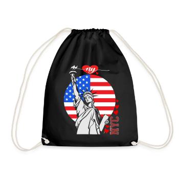 NY Souvenir New York City Manhattan États-Unis - Sac de sport léger - noir - Devant