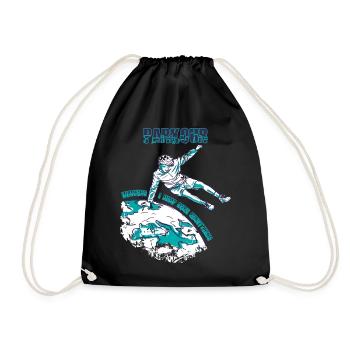 Avertissement Parkour Sautez par-dessus tout Freestyle Runnin - Sac de sport léger - noir - Devant
