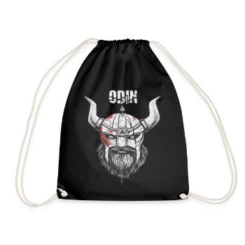 Viking Ragnar Odin Valhalla Warriors Mythology - Drawstring Bag - black - Front