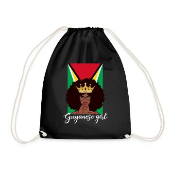 guyanese girl, guyana - Turnbeutel - Schwarz - Vorne