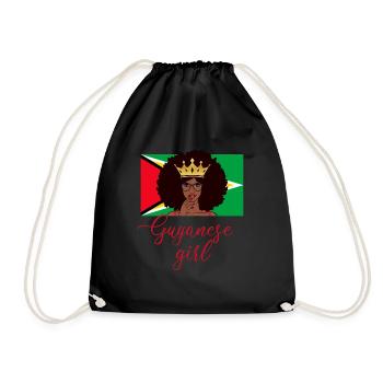guyanese girl, guyana - Turnbeutel - Schwarz - Vorne