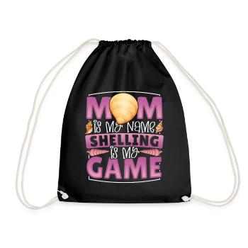 Seashell Collecting Design for an Shell Hunter - Drawstring Bag - black - Front