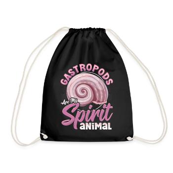 Seashell Collecting Design for an Shell Hunter - Drawstring Bag - black - Front