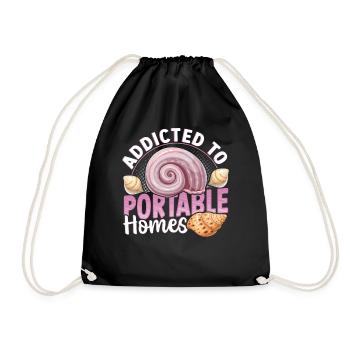Conception de collecte de coquillages pour un chasseur de coquillages - Sac de sport léger - noir - Devant