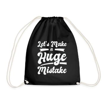 Énorme erreur Citations d’imperfection de l’art de la ligne - Sac de sport léger - noir - Devant
