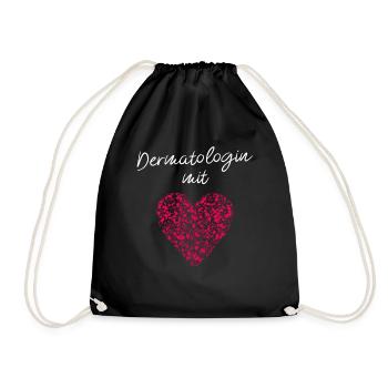 Dermatologue avec dermatologue cardiaque Pratique spécialisée - Sac de sport léger - noir - Devant
