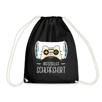 Offizielles Schlafshirt Game Controller Online - Turnbeutel - Schwarz - Vorne