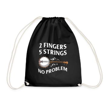Chemises Banjo Pour Hommes Bluegrass Appalachia Folk - Sac de sport léger - noir - Devant