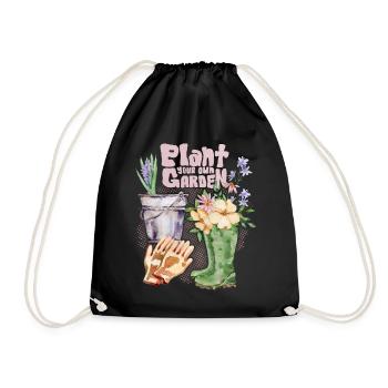 Jardinier, jardinier, jardinage Dicton - Sac de sport léger - noir - Devant