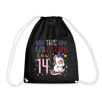 Cette Americorn est maintenant 14 Unicorn Pony 4. - Sac de sport léger - noir - Devant