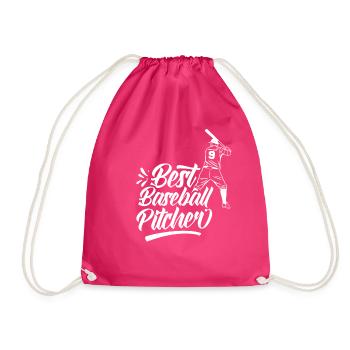 Bester Baseball-Pitcher Aller Zeiten Baseball - Turnbeutel - Fuchsia - Vorne