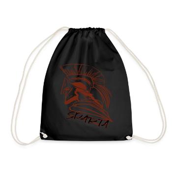 Sparta Glory Casque Spartiate Gladiateur Grec Ancien - Sac de sport léger - noir - Devant