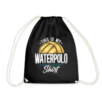 Water Polo Vintage This Is My - Turnbeutel - Schwarz - Vorne