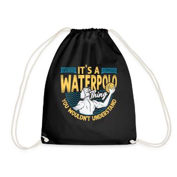 Water Polo Vintage It's A Water - Drawstring Bag - black - Front
