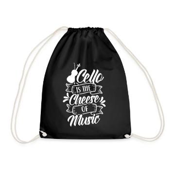 Le violoncelle est le fromage de la musique violoncelliste violoncelliste - Sac de sport léger - noir - Devant
