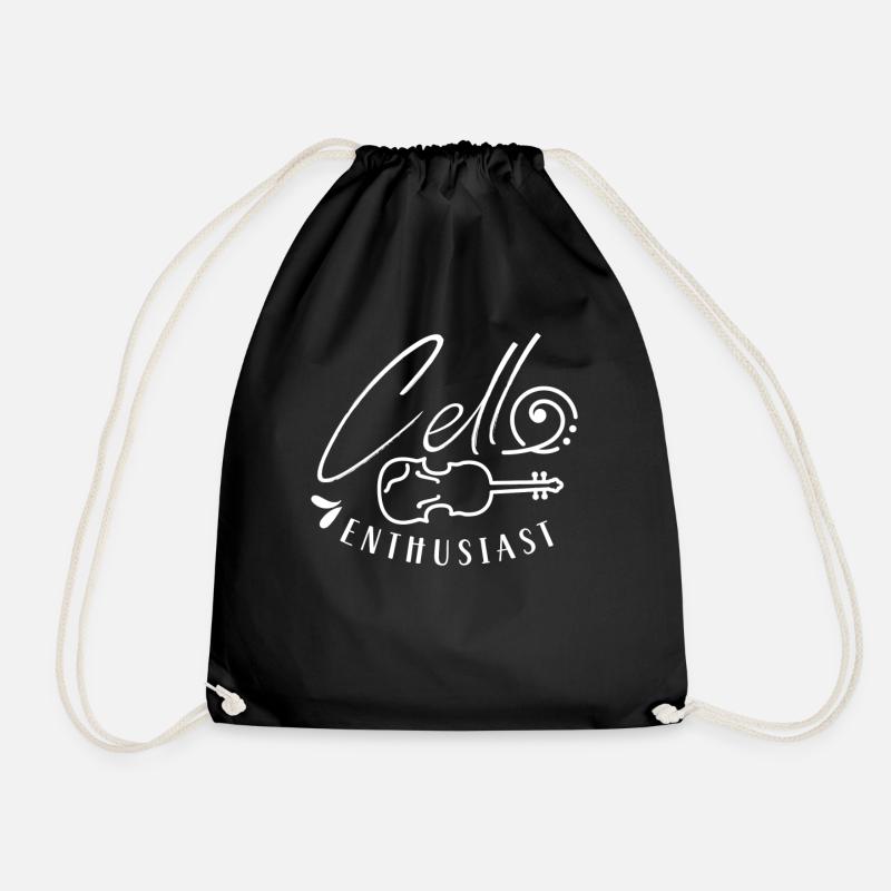 Cello-Liebhaber Musiker Cello Cellist Cellos - Turnbeutel - Schwarz