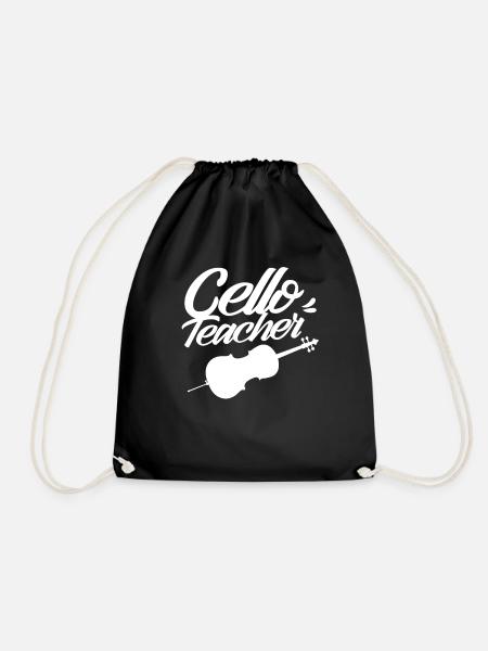 Professeur de violoncelle Professeur de violoncelle Violoncelle Violoncelliste - Sac de sport léger - noir