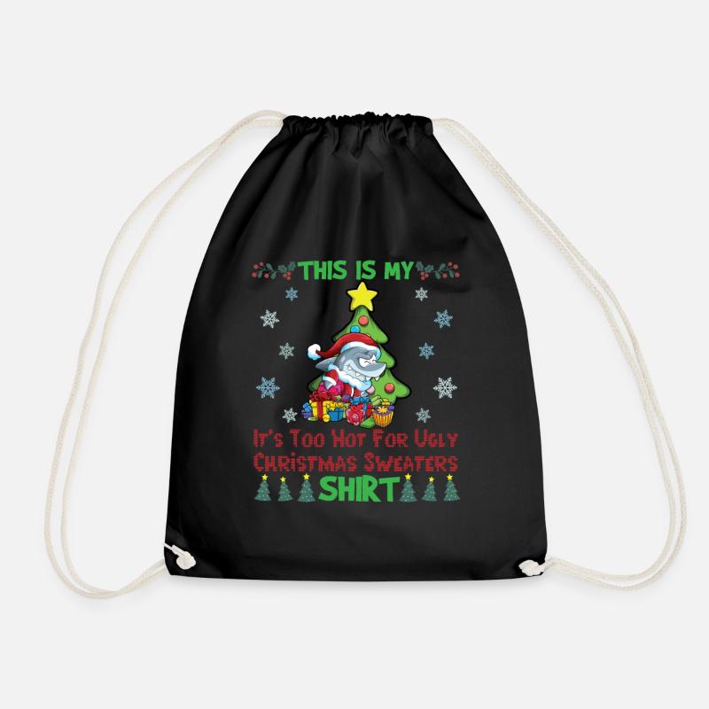 This Is My It's Too Hot For Ugly Christmas Sweater - Turnbeutel - Schwarz