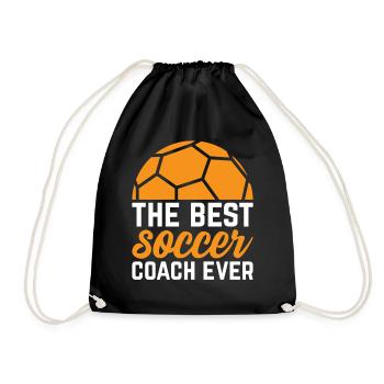 Le meilleur entraîneur de football de tous les temps - Soccer Referee Soccer - Sac de sport léger - noir - Devant