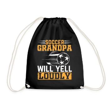 Soccer Player Grandpa - Soccer Grandpa Will Yell L - Turnbeutel - Schwarz - Vorne