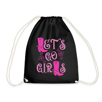 Laisse aller les filles Jga Femmes - Sac de sport léger - noir - Devant