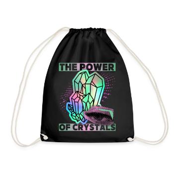Cristaux, cristaux magiques Dire Crystal-Power - Sac de sport léger - noir - Devant