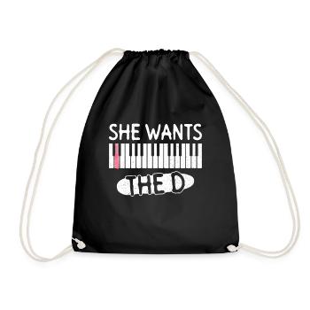 She Wants The D - Pianiste Pianiste - Sac de sport léger - noir - Devant