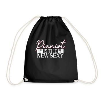 Le pianiste est le nouveau pianiste sexy - piano - Sac de sport léger - noir - Devant