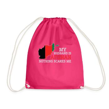 Rien ne me fait peur mari afghan - Sac de sport léger - fuchsia - Devant