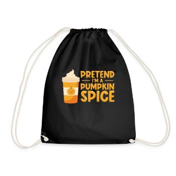 Pumpkin Spice Latte Halloween Costume Café Lover - Sac de sport léger - noir - Devant