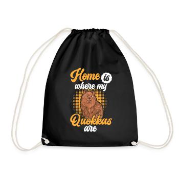 Quokka est ma maison Mars Australie - Sac de sport léger - noir - Devant
