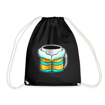 Bécher d’automne avec veste d’hiver pour Noël - Sac de sport léger - noir - Devant