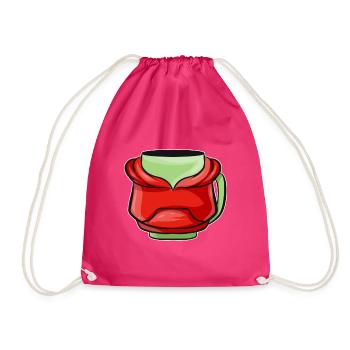 Bécher d’automne avec sweat à capuche rouge pour Noël - Sac de sport léger - fuchsia - Devant