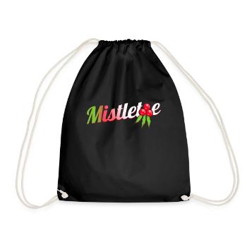 Logo de GUI vert rouge blanc pour Noël - Sac de sport léger - noir - Devant