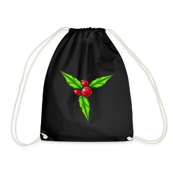 Grand gui pour Noël - Sac de sport léger - noir - Devant