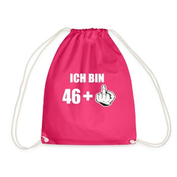 47 Geburtstag - Turnbeutel - Fuchsia - Vorne