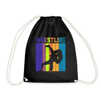 Wrestling - Turnbeutel - Schwarz - Vorne