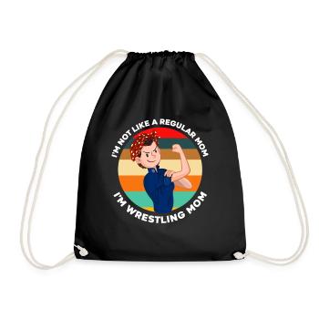 Wrestling Mama - Turnbeutel - Schwarz - Vorne